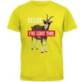 thumbnail image 1 of Relax I've Goat Got This Mens T Shirt Bright Yellow MD, 1 of 1