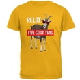 thumbnail image 1 of Relax I've Goat Got This Mens T Shirt Gold X-LG, 1 of 1