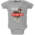 thumbnail image 1 of Relax I've Goat Got This Soft Baby One Piece Heather 12-18 M, 1 of 1