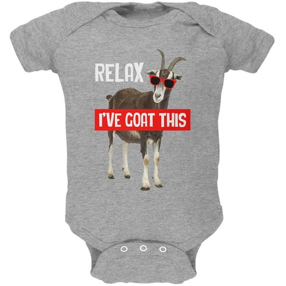 Relax I've Goat Got This Soft Baby One Piece Heather 12-18 M