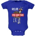 thumbnail image 1 of Relax I've Goat Got This Soft Baby One Piece Royal 3-6 M, 1 of 1