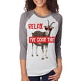 thumbnail image 1 of Relax I've Goat Got This Unisex Raglan T Shirt Premium Heather-Heather White SM, 1 of 1