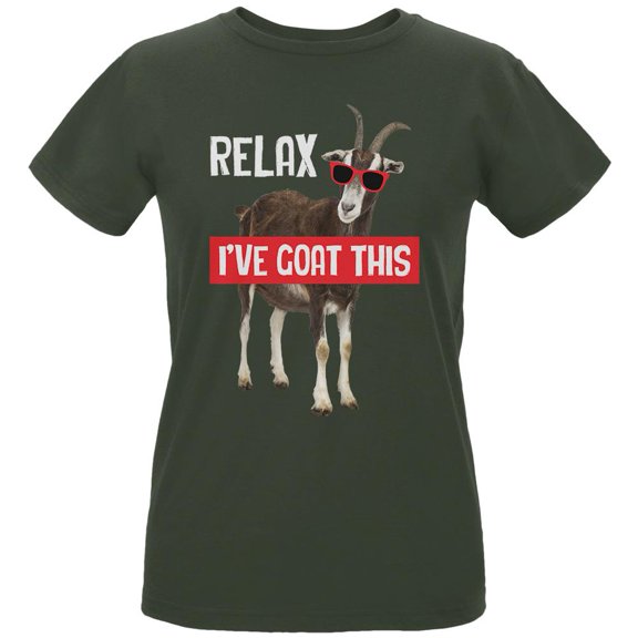 Relax I've Goat Got This Womens Organic T Shirt City Green LG