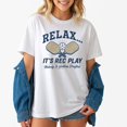 thumbnail image 1 of Relax It’s Rec Play Nobody is Getting Drafted Pickleball T-Shirt – Sports Humor – Casual Wear, 1 of 6