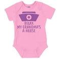 thumbnail image 1 of Relax My Grandma Is A Nurse Essential Romper Boys or Girls Infant Baby Brisco Brands 12M, 1 of 6
