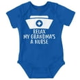 thumbnail image 1 of Relax My Grandma Is A Nurse Essential Romper Boys or Girls Infant Baby Brisco Brands 12M, 1 of 6