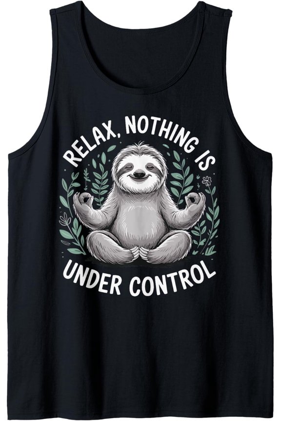 Relax Nothing Is Under Control Tank Top Size S-3XL