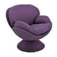 thumbnail image 1 of Mac Motion Comfort Chair Swivel Accent Chair in Purple, 1 of 4