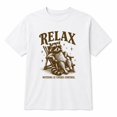 thumbnail image 1 of Relax Raccoon Graphic T-Shirt, Funny Animal Tee, Unisex Classic Fit, 1 of 9