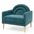 thumbnail image 1 of Relax & Rejuvenate Vibrant Teddy fabric Upholstered Rainbow 3-Seater Loveseat, TURQUOISE, 1 of 3