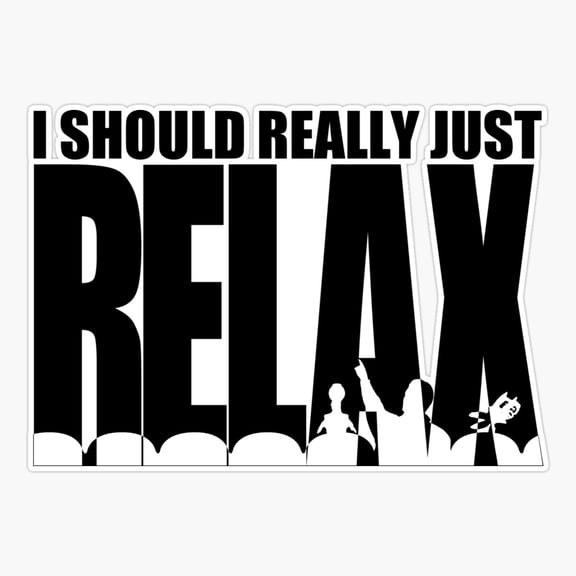 Relax Retro Robot Show Inspired Sticker