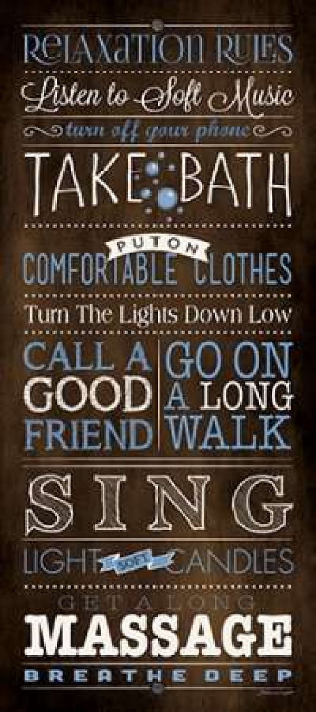 Relax Rules II Canvas Art - Stephanie Marrott (24 x 48)
