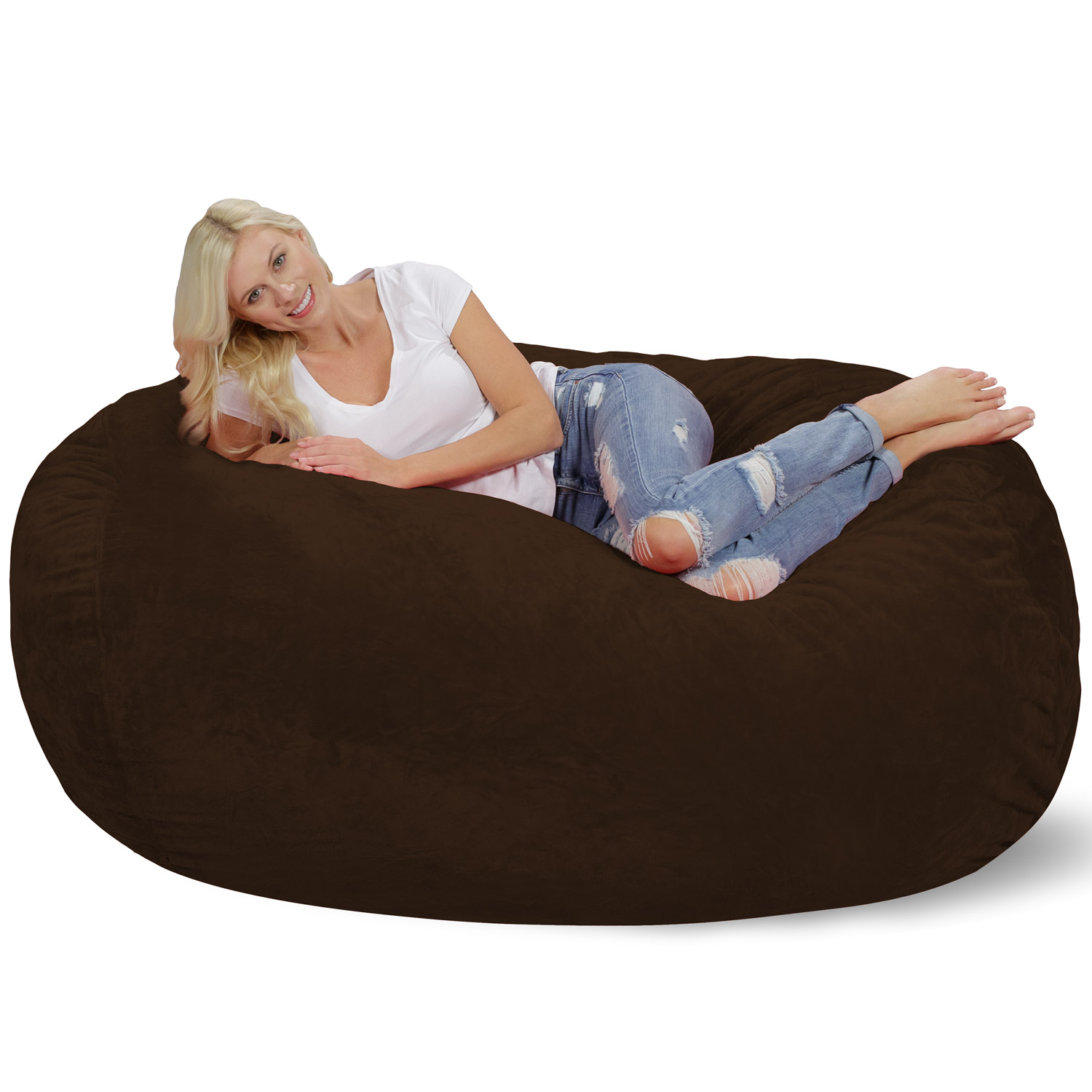 Relax Sacks Bean Bag Chair Brown Walmart