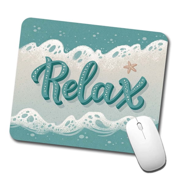 Relax Sea Foam Ocean Mouse Pad Low Profile Gaming Mat