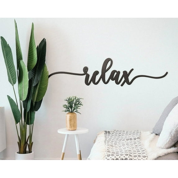 Relax Sign | Relax Acrylic Sign | Bathroom Sign | Living room sign | Home Decor | Bathroom Sign | Spa Sign | Yoga Decor