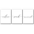 thumbnail image 1 of Relax Soak Unwind, 18 x 24 Inches, Set of 3, Posters, Minimalist Art, Typography Art, Bedroom Wall Art,  Wall Décor, 1 of 7