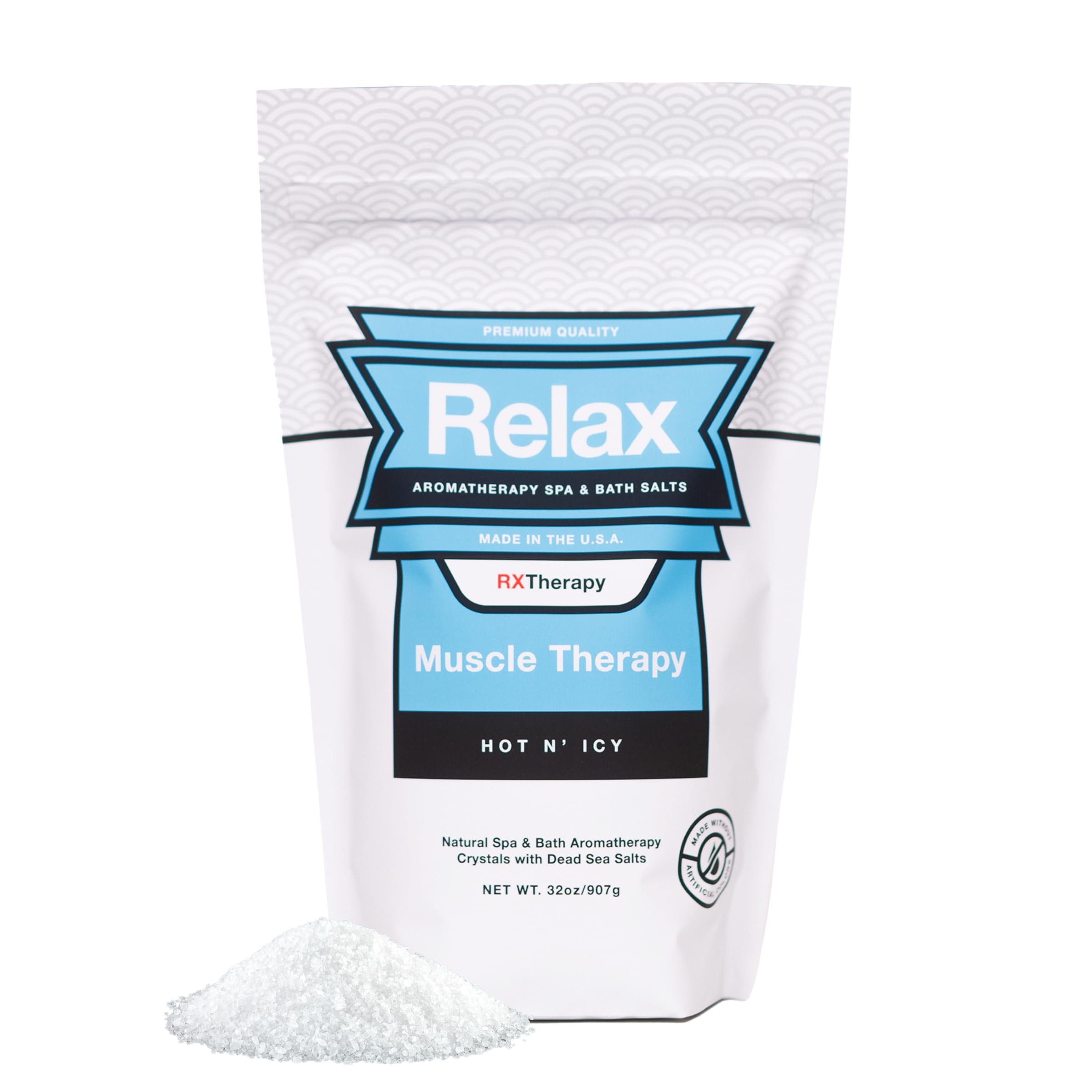 Relax Spa & Bath, Epsom & Dead Sea Salts, Aromatherapy Bath Salts for Hot Tub, Bath, or Spa, Infused with Magnesium, Muscle Therapy