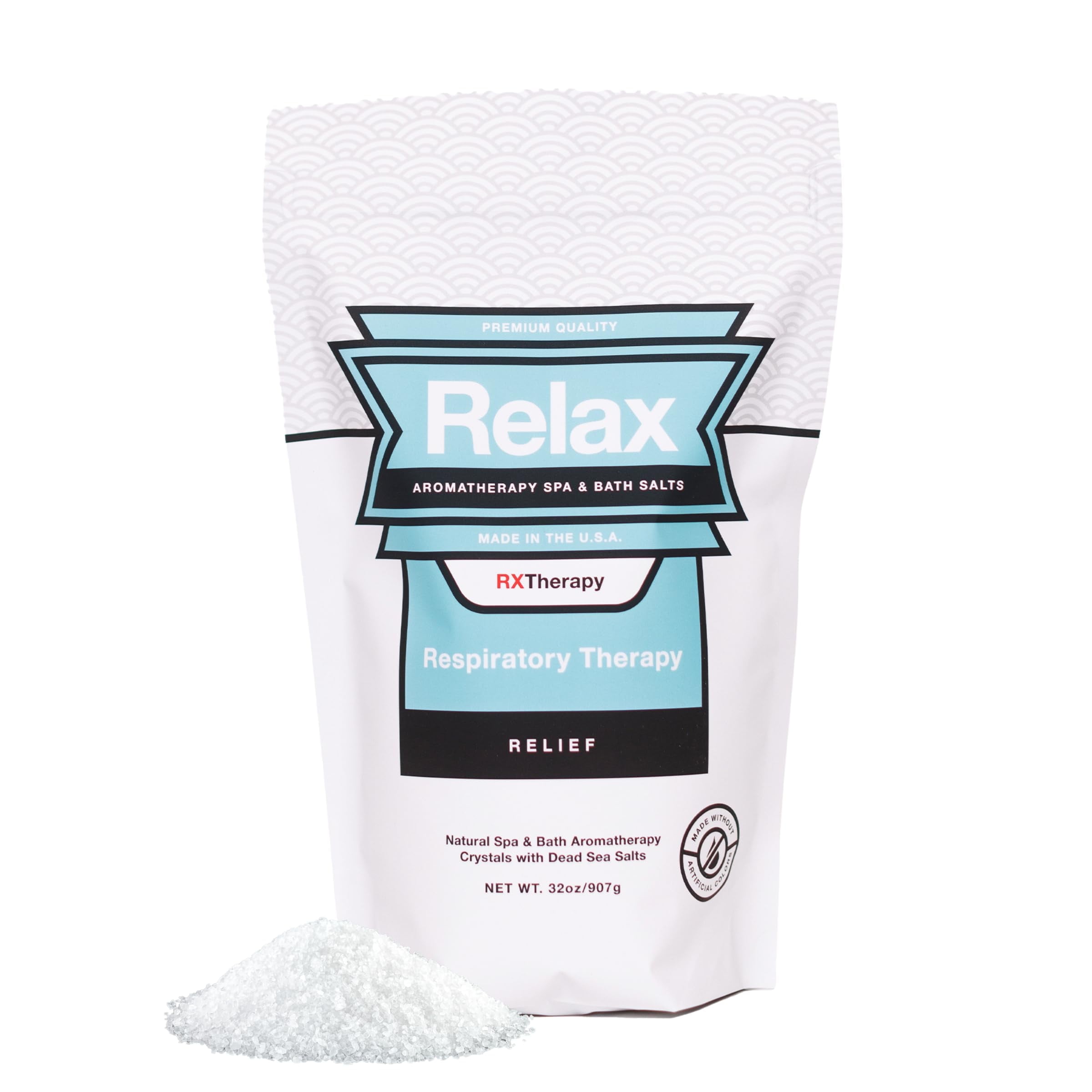 Relax Spa & Bath, Epsom & Dead Sea Salts, Aromatherapy Bath Salts for Hot Tub, Bath, or Spa, Infused with Magnesium, Respiratory Therapy