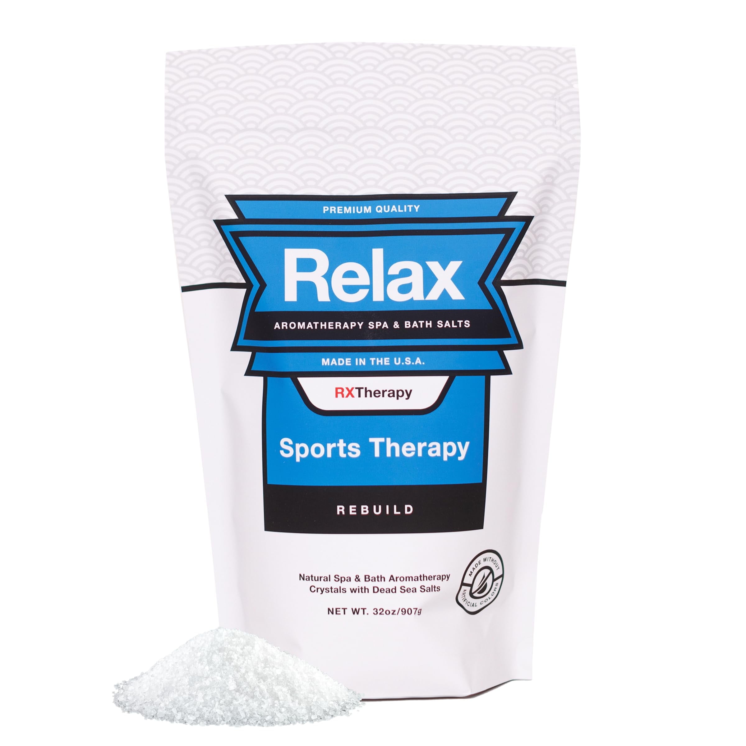 Relax Spa & Bath, Epsom & Dead Sea Salts, Aromatherapy Bath Salts for Hot Tub, Bath, or Spa, Infused with Magnesium, Sports Therapy