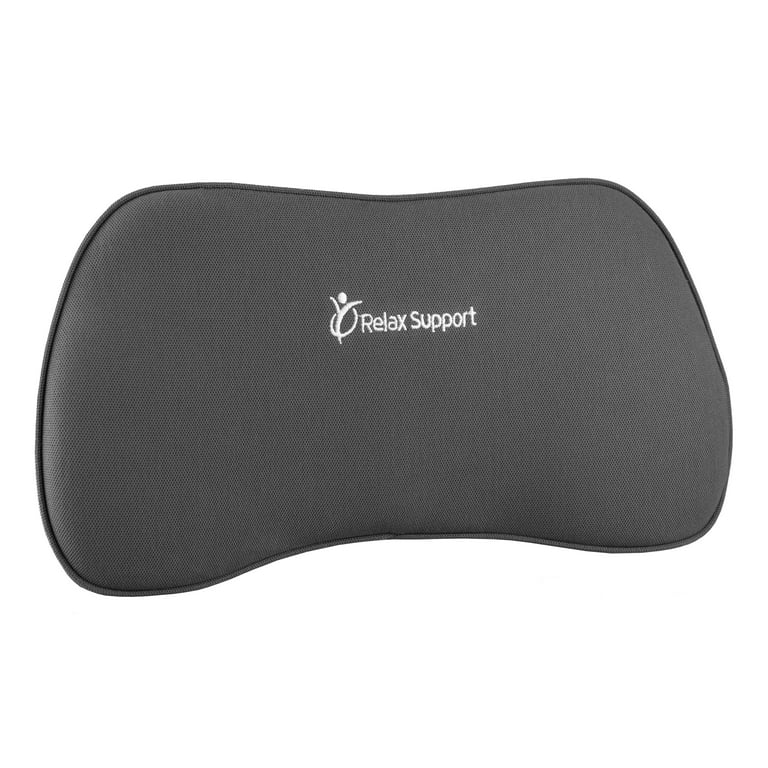  RELAX SUPPORT RS1 Lumbar Support Pillow - Office Chair Back  Support - Chair Cushion for Back Pain Uses ArcContour Special Patented  Technology Has Unique Lateral Convex Shape for a Pain Free