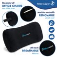 thumbnail image 1 of Relax Support Office Chair Back Support Pillow, Black Lumbar Pillow Providing Structural Support, 1 of 2