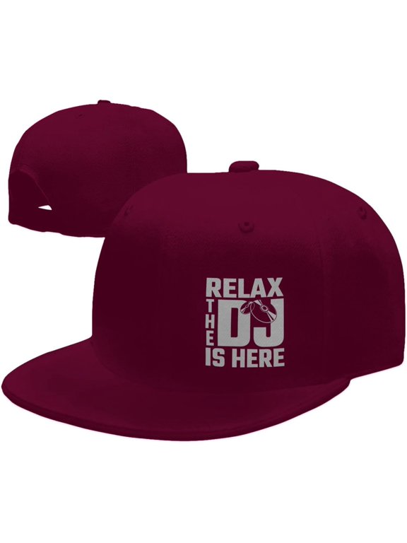 Relax The DJ's Here Hat Fashion Trucker Hat Flat Brim Baseball Caps