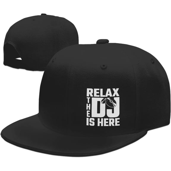 Relax The DJ's Here Hat Fashion Trucker Hat Flat Brim Baseball Caps