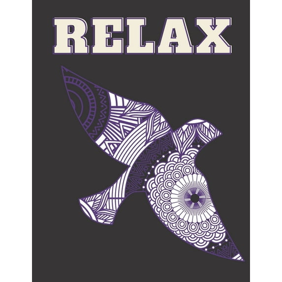 Relax: Wonderful Coloring Book For Adults Reduce Stress Relaxation Let's TRY, (Paperback)