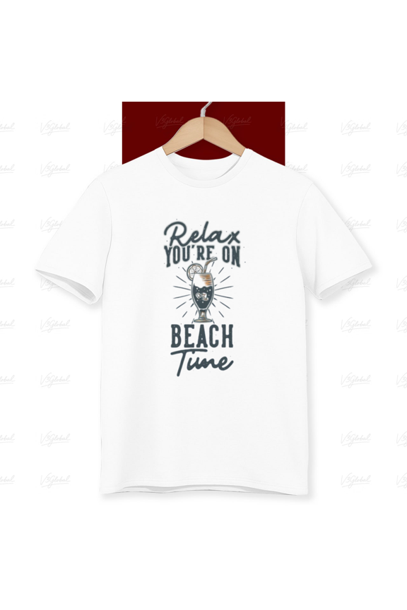 Relax You’re On Beach Time Funny Summer Vacation Lazy Mood Unisex T-Shirt, up to size 5XL