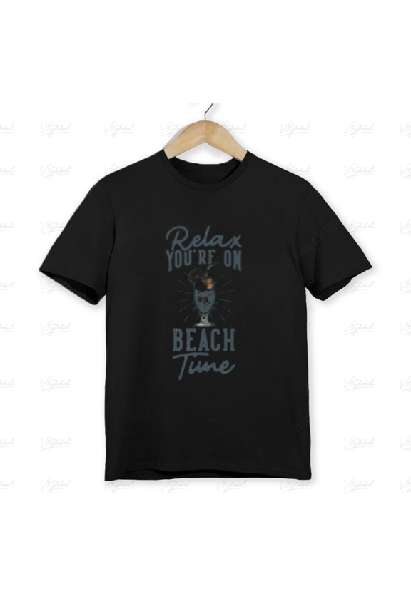 Relax You’re On Beach Time Funny Summer Vacation Lazy Mood Unisex T-Shirt, up to size 5XL
