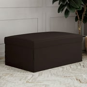 Relax-a-Lounger Metro Otto-Kube Ottoman, Chaise and Sleeper, Dark Brown Fabric
