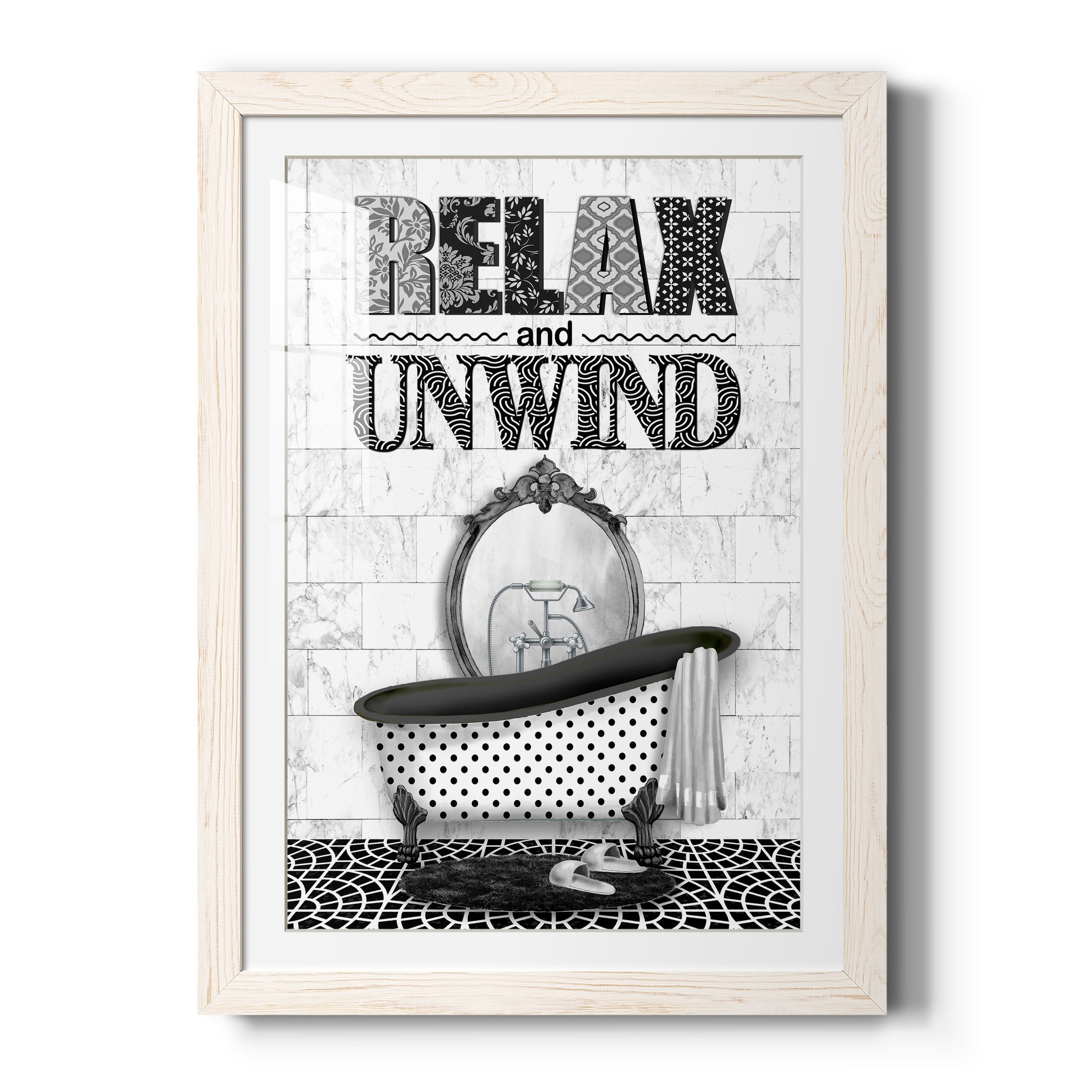 Relax and Unwind - Premium Framed Print - Distressed Barnwood Frame - Ready to Hang