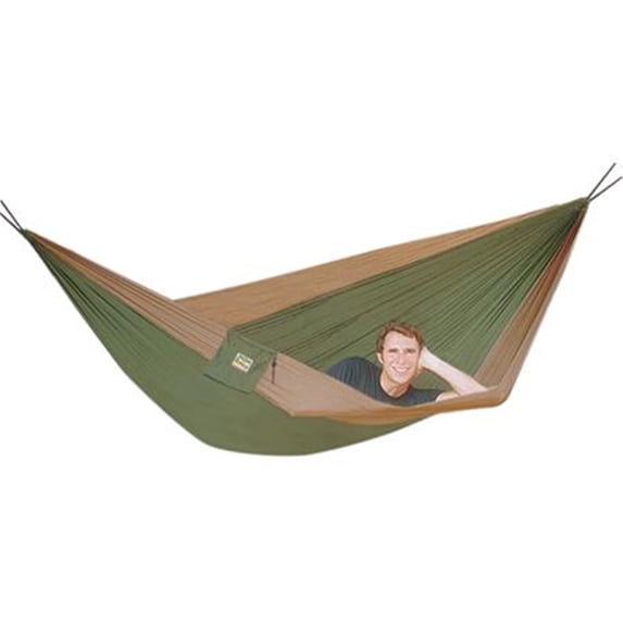 Hammock Bliss Double Hammock Tan Green Onesize