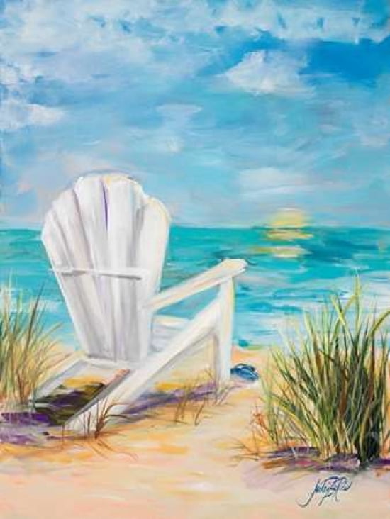 Relax in the Beach Breeze Canvas Art - Julie DeRice (18X24)