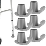 Relax love 6Pcs Walker Ski Glides Plastic Smooth Walker Assist Accessories Reusable Heavy-Duty Walker for 1 Inch and 1-1/8 Inch Tubes Folding Walker