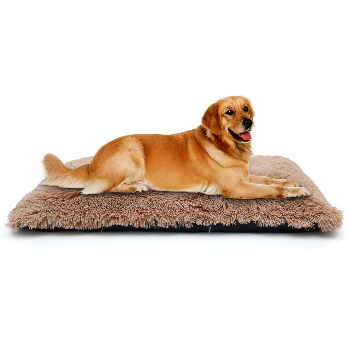 Relax love Dog Crate Mat Detachable and Washable Dog Bed Cushion with Anti-slip Bottom Kitten Puppy Soft Cushion Blanket,L