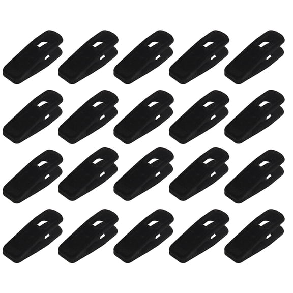 Relax love Flocked Hanger Clips 20pcs Pants Hanger Flocked Clips for Pants Suit Skirt Hanger