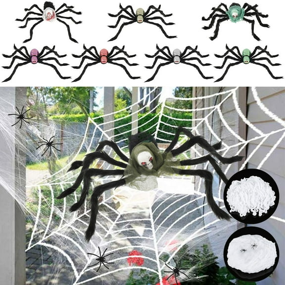 Relax love Halloween Decor Giant Hairy Spider Spooky Indoor Outside Creepy Decor Prop