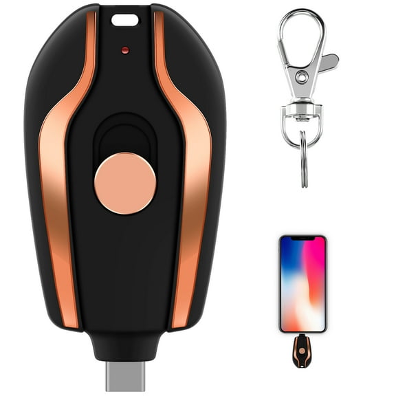 Relax love Keychain Portable Charger Compatible with Android 1500mAh Durable Key Chain Phone Charger Type-C Safe Small Power Bank Reusable for Phone