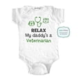 thumbnail image 1 of Relax my daddy's a veterinarian - wallsparks cute & funny Brand - baby one piece bodysuit - Great baby shower gift!, 1 of 3