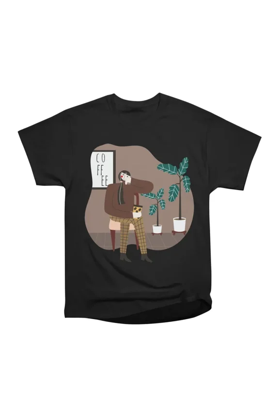 Relax with Coffee T-Shirt Tee Gift For Him Merch For Her Apparel For Friend
