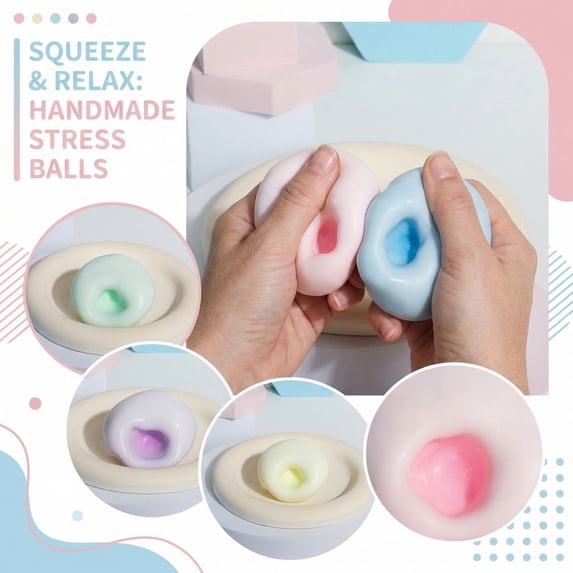 Relaxation Fidgets, Fidgets Squeeze, Squeeze Fidgets, 3 in Round, Mochi Squeeze Toys, Sensory Stimulation, Daily Relaxation, Pale Yellow Core, 1 Pc