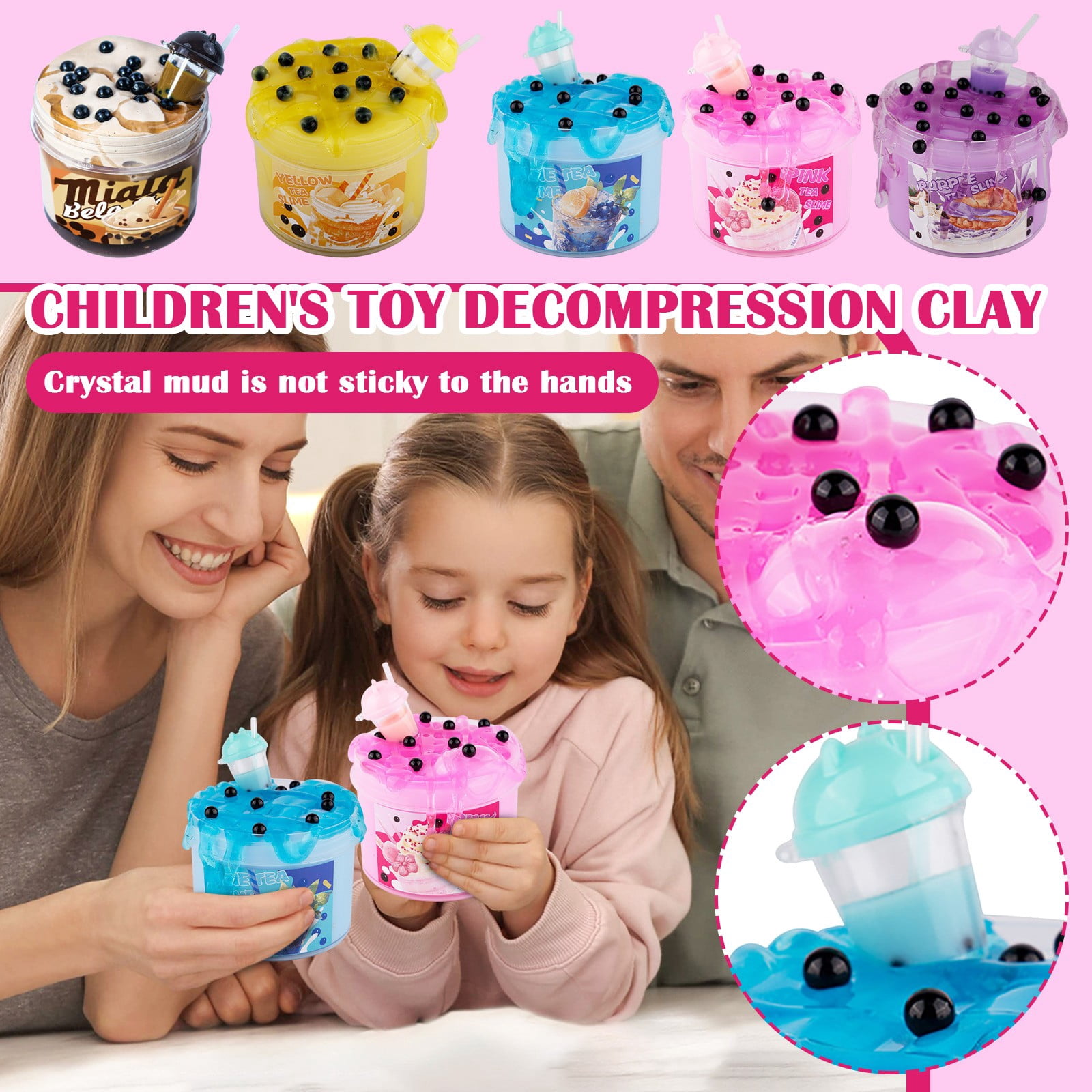 Relaxation Relief Items Squeeze, Stretchy Squeeze Toys, Diy Craft Modeling Material, Clear Modeling Material, Sensory Squeeze Toys, Blueberry Modeling Material, Party Favor, Gift