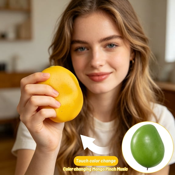 Relaxation Squeeze Toys, Slow Rise Stress Ball, Hand Exercise Ball, Squeeze, 3X2X2 in Pear Squeeze Toys, Textured Soft Squeeze Tool to Improve Hand Dexterity and Reduce