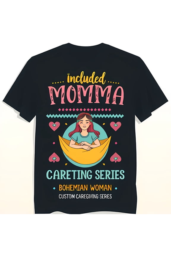 Relaxation T-Shirt for Moms 'Included MOMMA' Graphic Tee