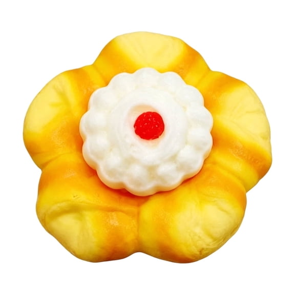 Relaxation Toys Adults, Cake Squeeze Slow Rise Toys, Squeeze Stress Toys, Adhd Squeeze Toys Adults, Raspberry Decorated Bread Pastry Pretend Squeeze, 4 Inch Diameter Slow Rebound
