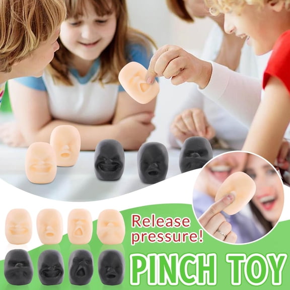 Relaxation Toys Adults, Squeeze Sensory Toys, 2 In, Smiling Face Shape, Sensory Stimulation, Workplace Relaxation, Flesh Tone, 1 Pc
