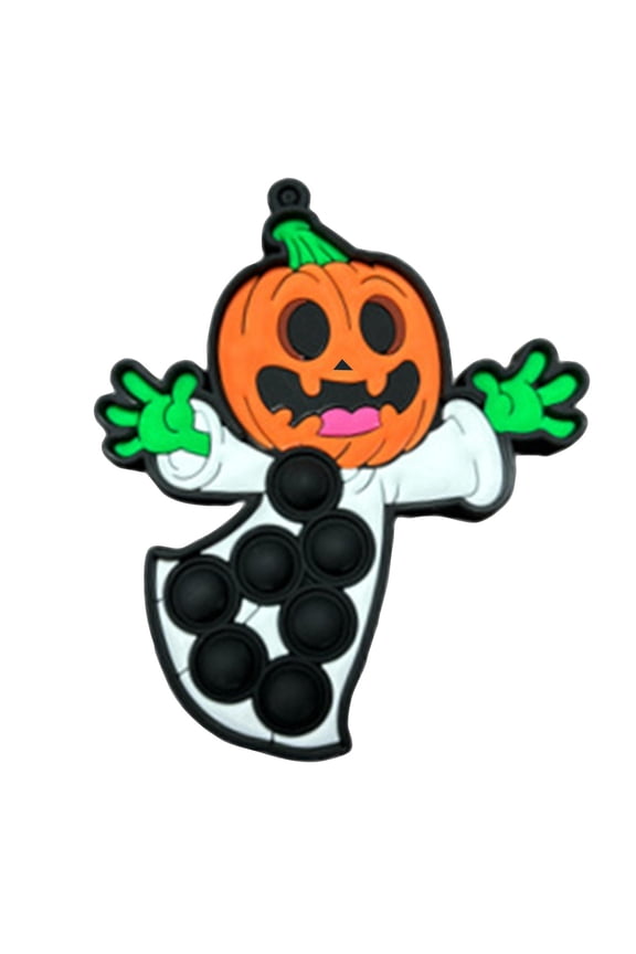 Relaxation Toys Silicone Push Bubble Pumpkin Ghost 1 Pack for Halloween Party Favors Trick Or Treat Classroom Treats