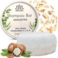 Relaxcation Organic Unscented SOLID STF9 Shampoo Bar for Damaged Shea