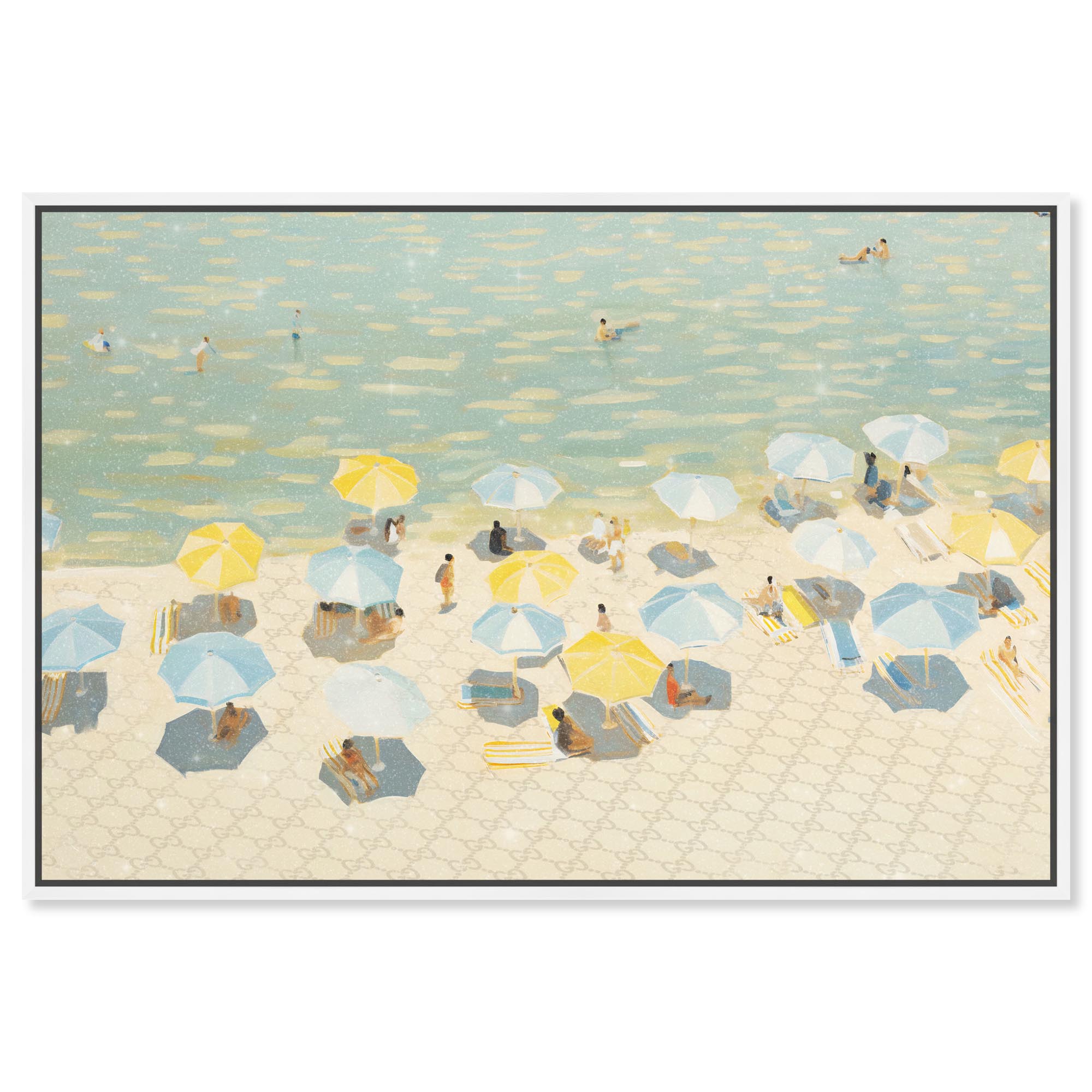 Relaxed Beach Vacay Canvas Glam Beach Wall Art by Art Remedy, White ...